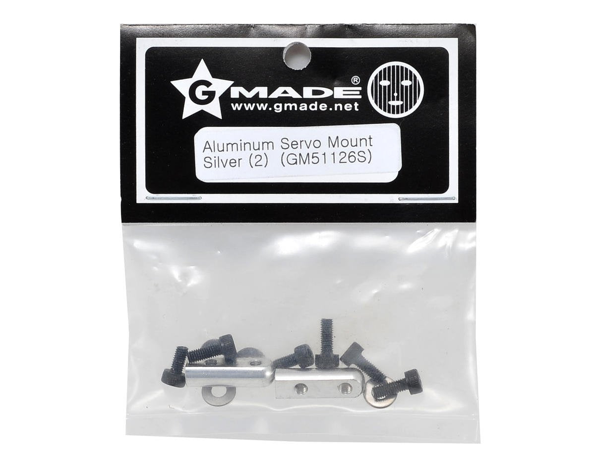 Gmade 51126S Aluminum Servo Mount Silver (2)