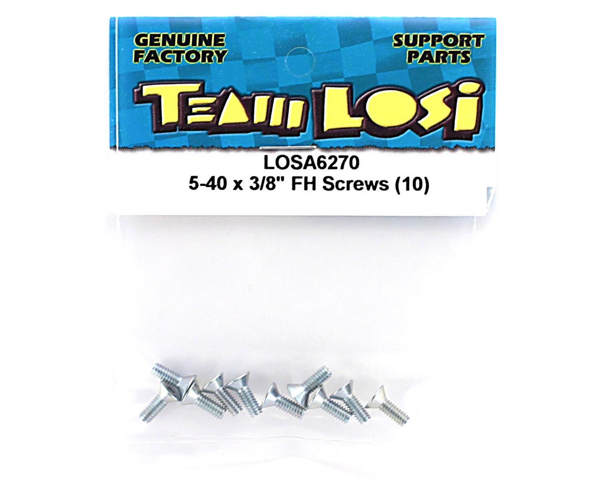 Losi LOSA6270 Flat-Head/FH Screws (10) 5-40 x 3/8"