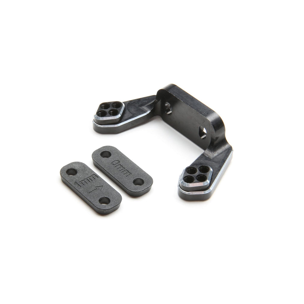 Team Losi Racing TLR334051 Rear Camber Block, Black, w/Inserts: 22 4.0