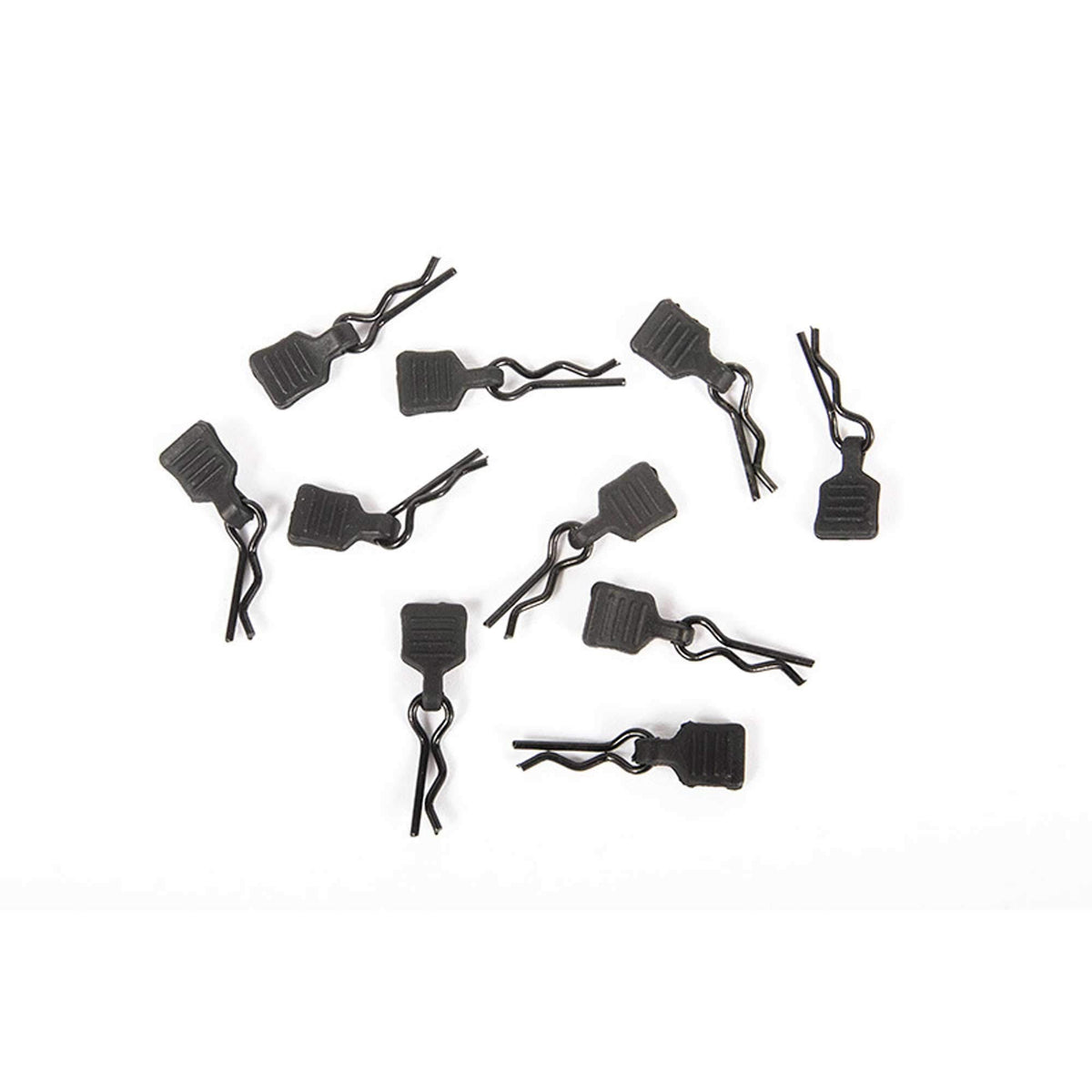 Axial AXI206000 3mm Body Clip w/Tab, Black (10pc)
