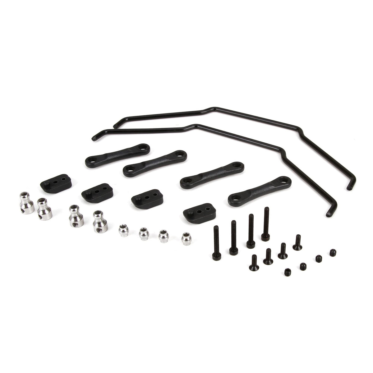 Losi LOS254013 Front & Rear Sway Bar Kit: 1:5 4wd Desert Buggy XL