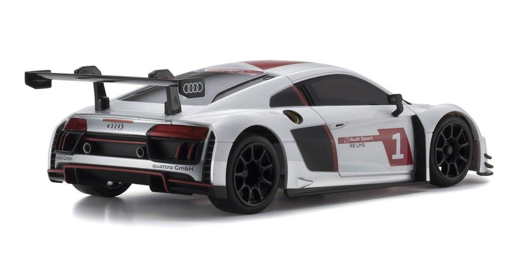 Kyosho 32323AS-B MINI-Z RWD Audi R8 LMS White 2015 MR-03 Readyset