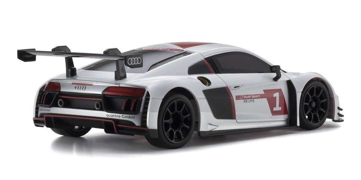 Kyosho 32323AS-B MINI-Z RWD Audi R8 LMS White 2015 MR-03 Readyset