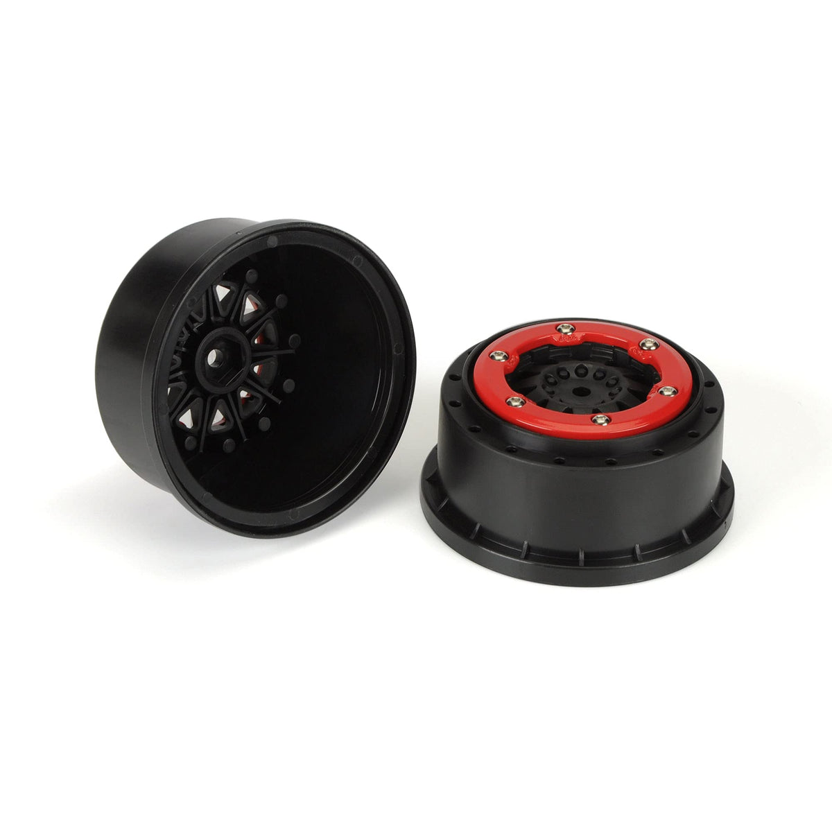 Pro-Line 274503 ProTrac F11 2.2/3.0" Red/Black BeadLock Wheels