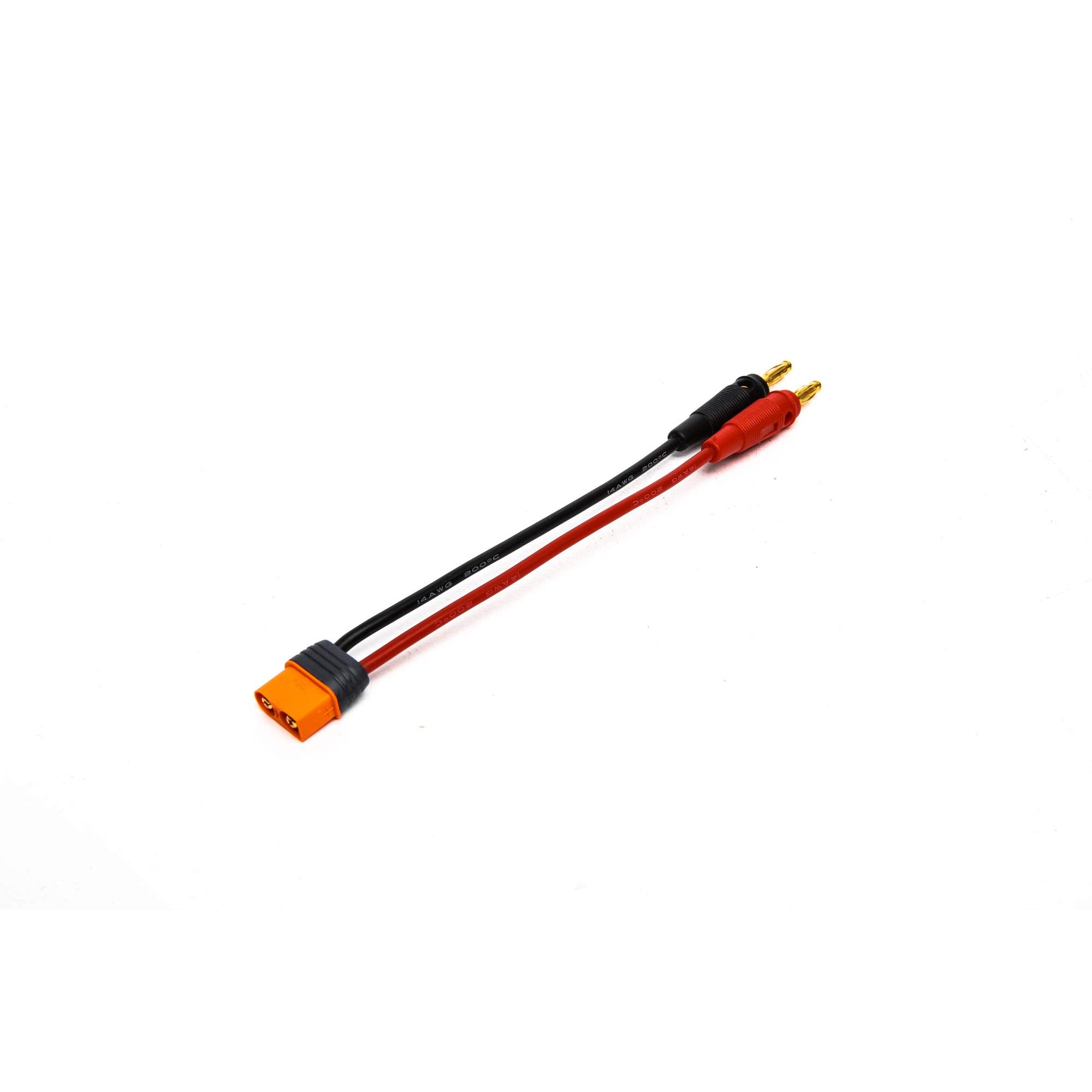 Spektrum SPMXCA304 IC3 Device Charge Lead  6"; 13 AWG / 4mm Bullets