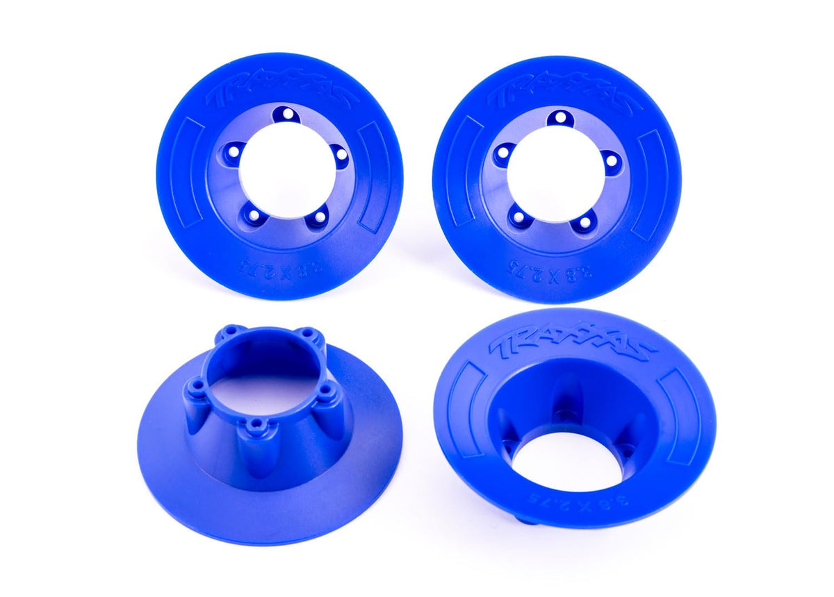 Traxxas 9569X Wheel Covers, Blue (4): Fits #9572 Wheels