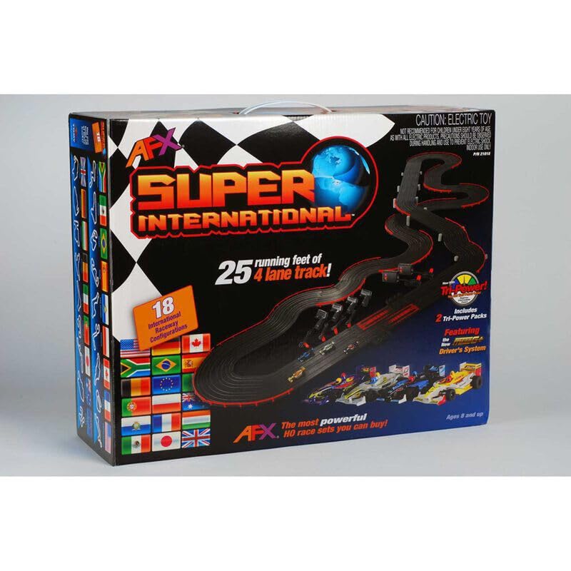 AFX 21018 Super International (MG+) Slot Car Set 25'