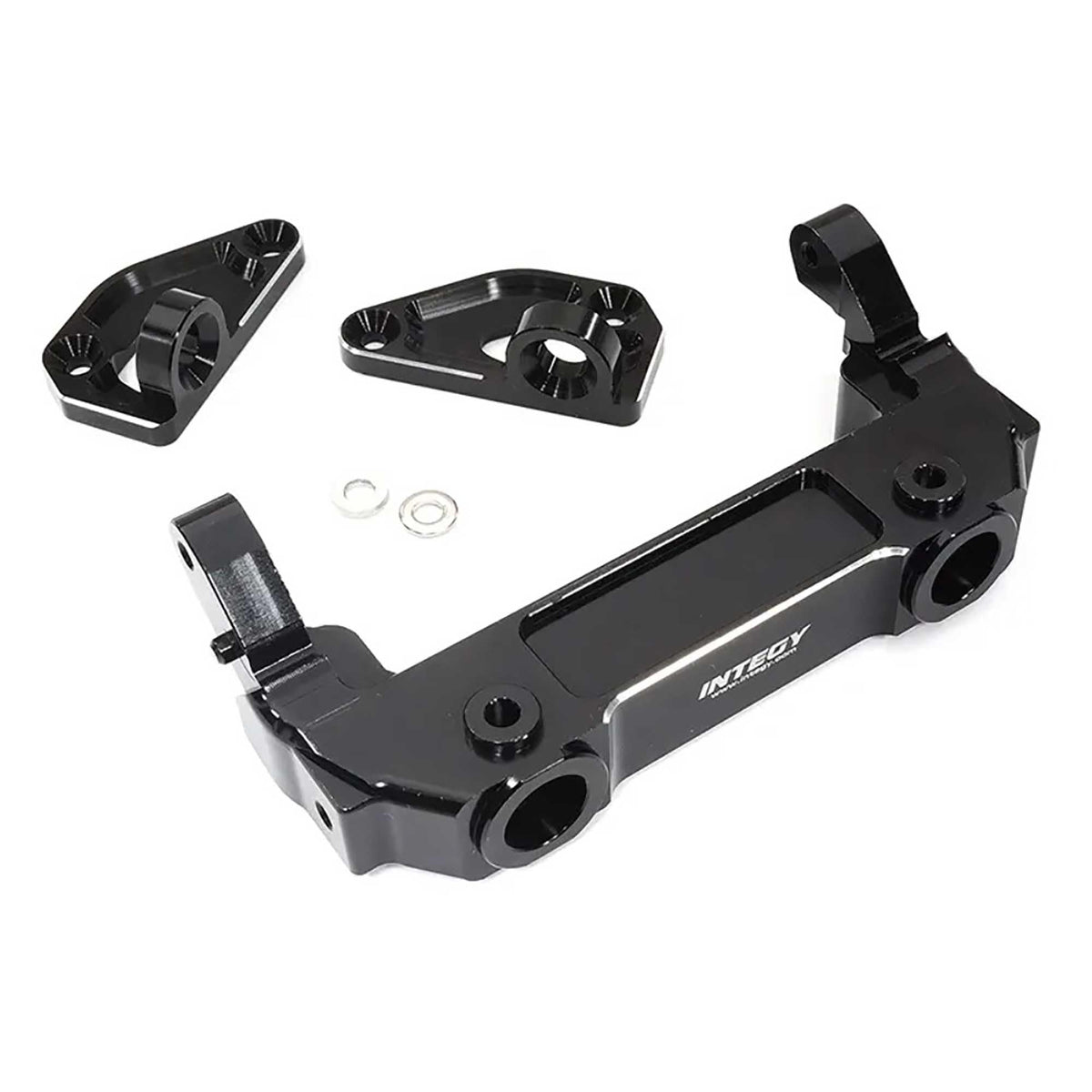 Integy C32424BLACK Billet Machined Front Bumper/Body Mounts: SCX6