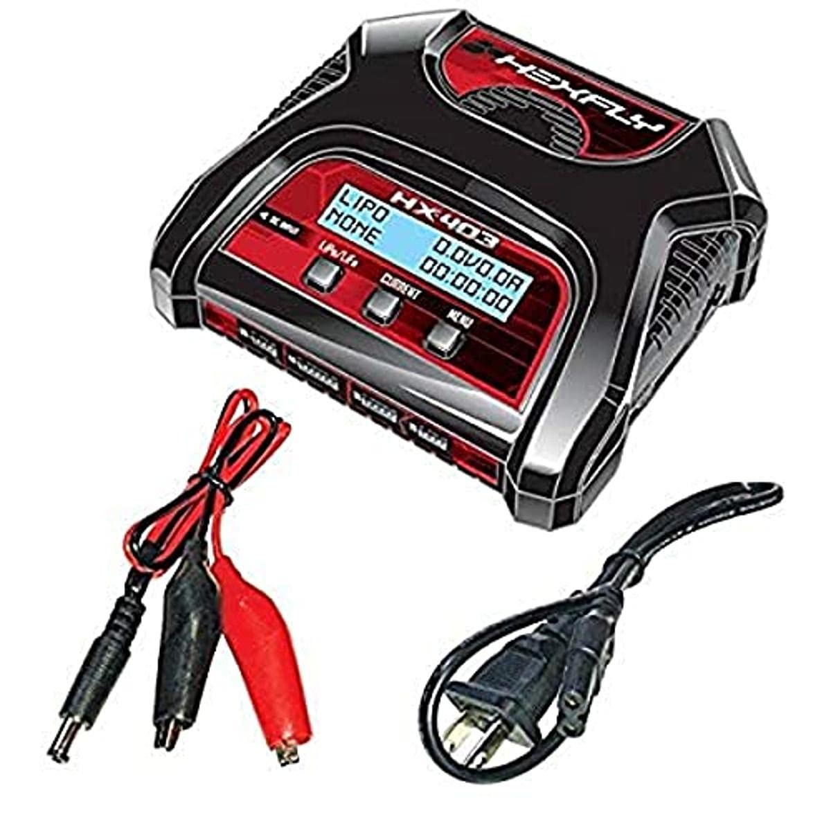 Redcat Racing HX403 Hexfly HX-403 Dual Port 2S-4S AC/DC LiPo LiFe Battery Charger(1pc)