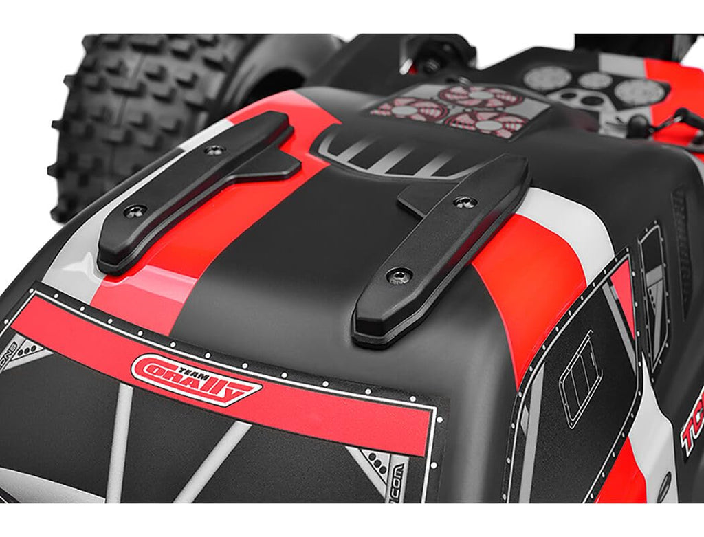 Corally 00474-R Kagama XP 6S Monster Truck, Roller Chassis Version, Red