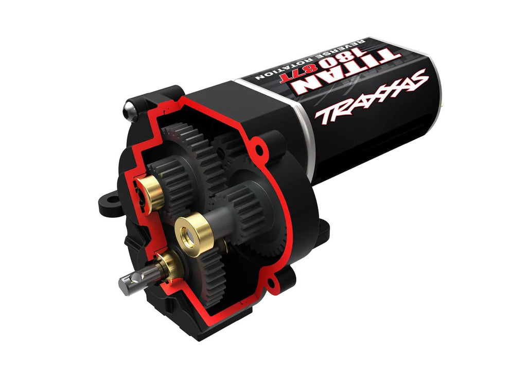 Traxxas 9791 Transmission, Complete (High Range 16.6:1 Ratio) w/Titan 87T Motor