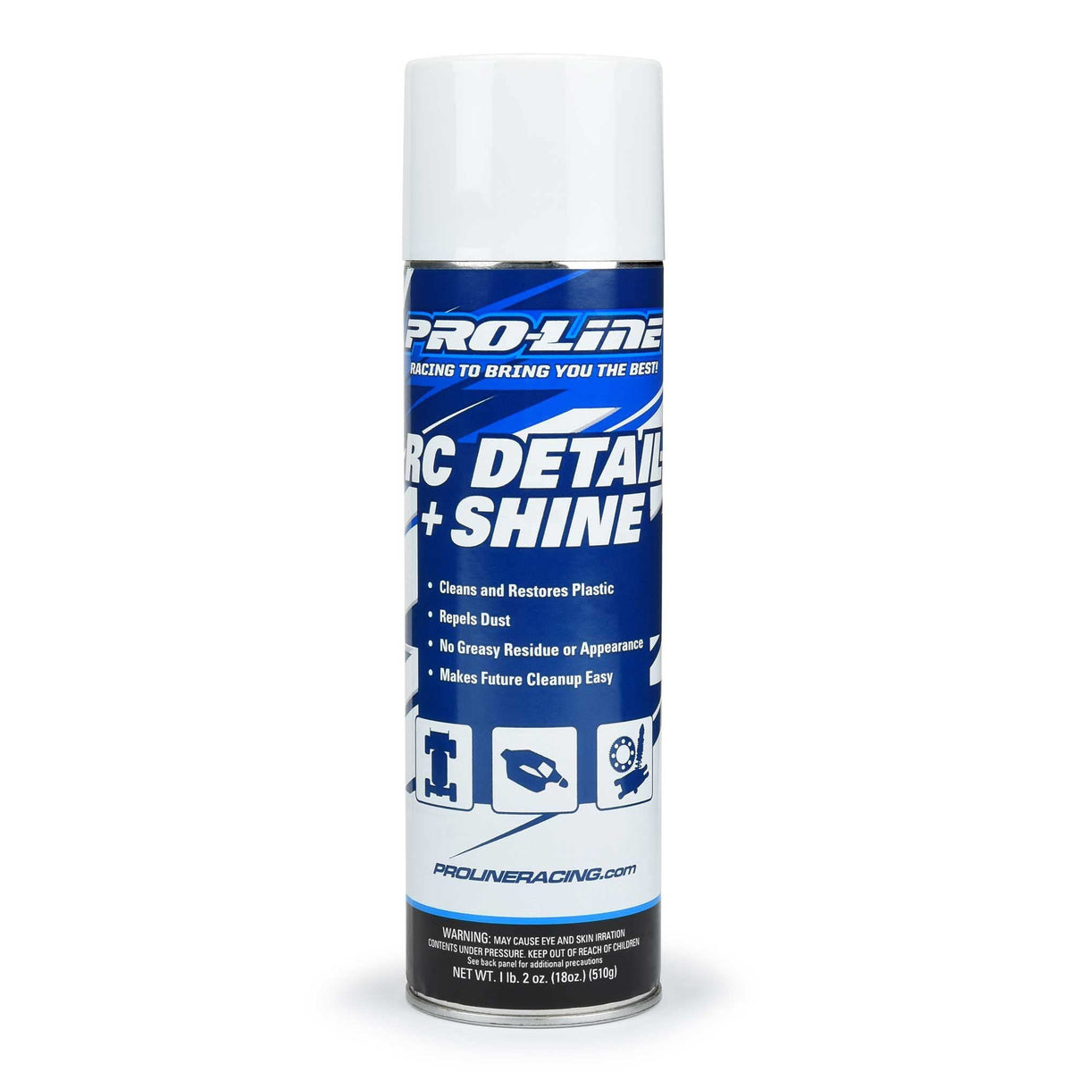 Pro-Line 636700 RC Detail + Shine Spray 18 oz Cleaner UV Protectant Sealed