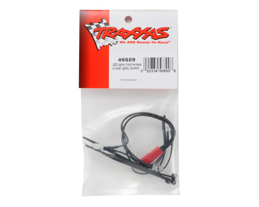 Traxxas 5689 Front Harness LED Lights (4 Clear Lights): Summit