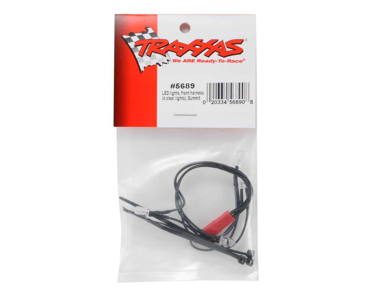 Traxxas 5689 Front Harness LED Lights (4 Clear Lights): Summit