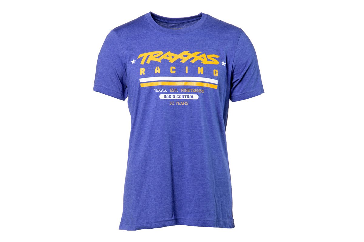 Traxxas 1382-L Heritage T-Shirt, Heather Blue, Large