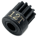 Hot Racing CSG1812 12T 48P Hardened Steel Pinion 1/8 Bore: Venom Creeper