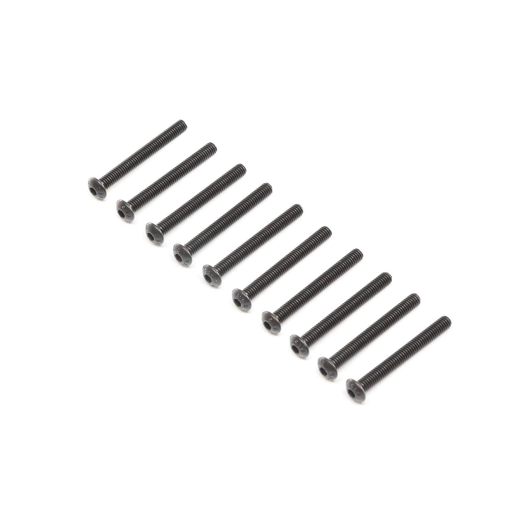 Losi LOS255012 Button Head Screws, Stl, BO, M4 x 35mm (10)