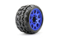 Jetko Tires 1601CLMSGBB3 1/8 SGT 3.8 EX-Tomahawk, Mounted on Metal Blue Claw