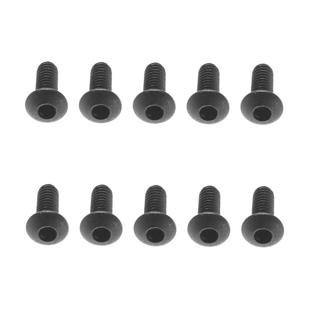 Axial AX31280 M2.6x6mm Hex Socket Button Black: 1/8 Yeti XL (10)