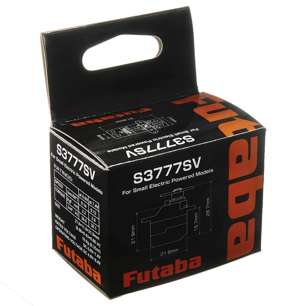 Futaba 01102155-3 S3777SV S.Bus High Voltage Micro Servo .12sec/36.1oz @