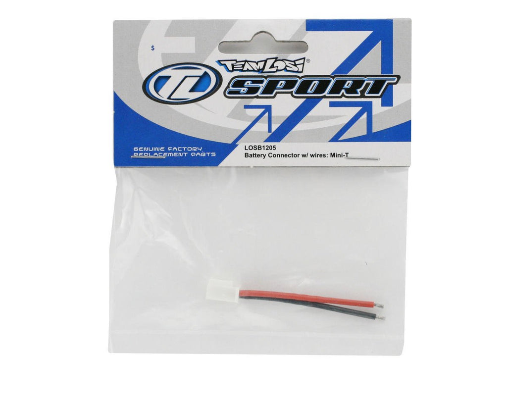 Losi LOSB1205 Mini-Plug 1/18 Battery Connector +Wire Lead: Mini-T Mini-Desert