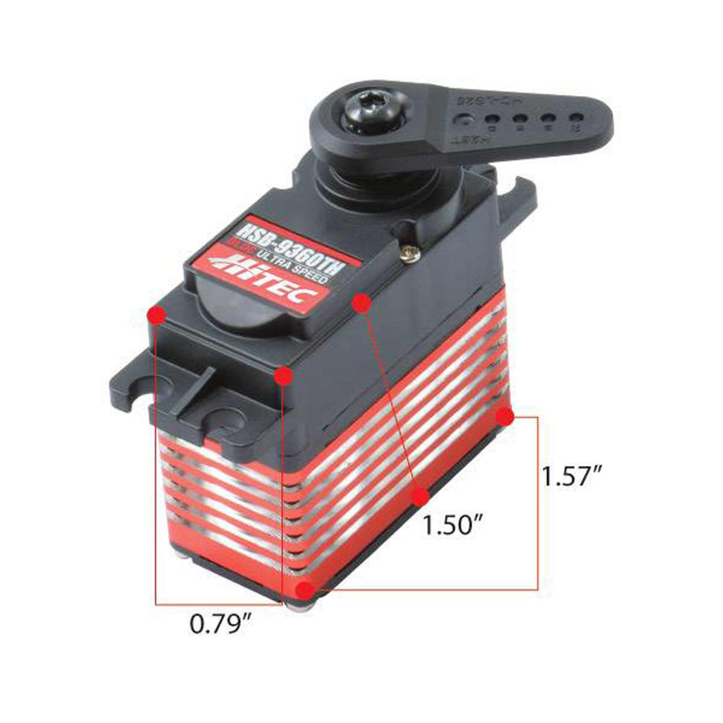 Hi-Tec 39363S HSB-9360TH HighSpeed,Brushless,Titanium Gear Servo