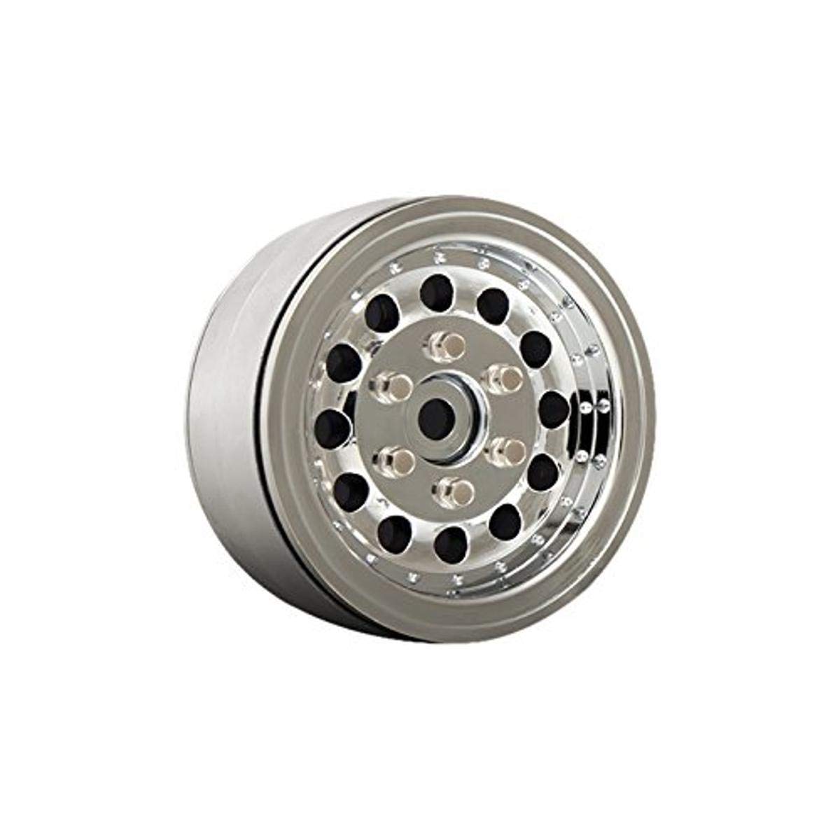 Gmade 70225 1.9 NR01 Beadlock Wheels (Chrome) (2)