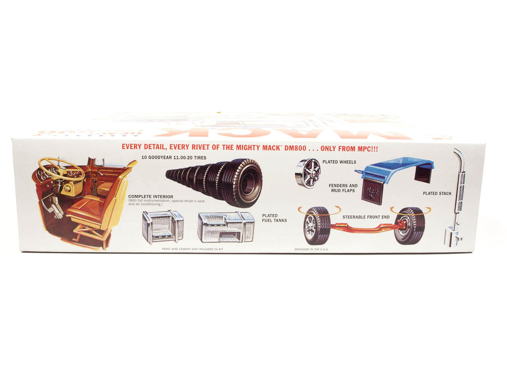 MPC 899 1/25 Mack DM800 Semi Tractor Model Kit