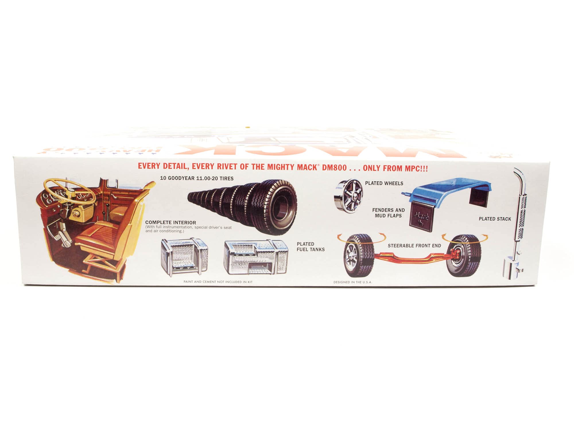 MPC 899 1/25 Mack DM800 Semi Tractor Model Kit