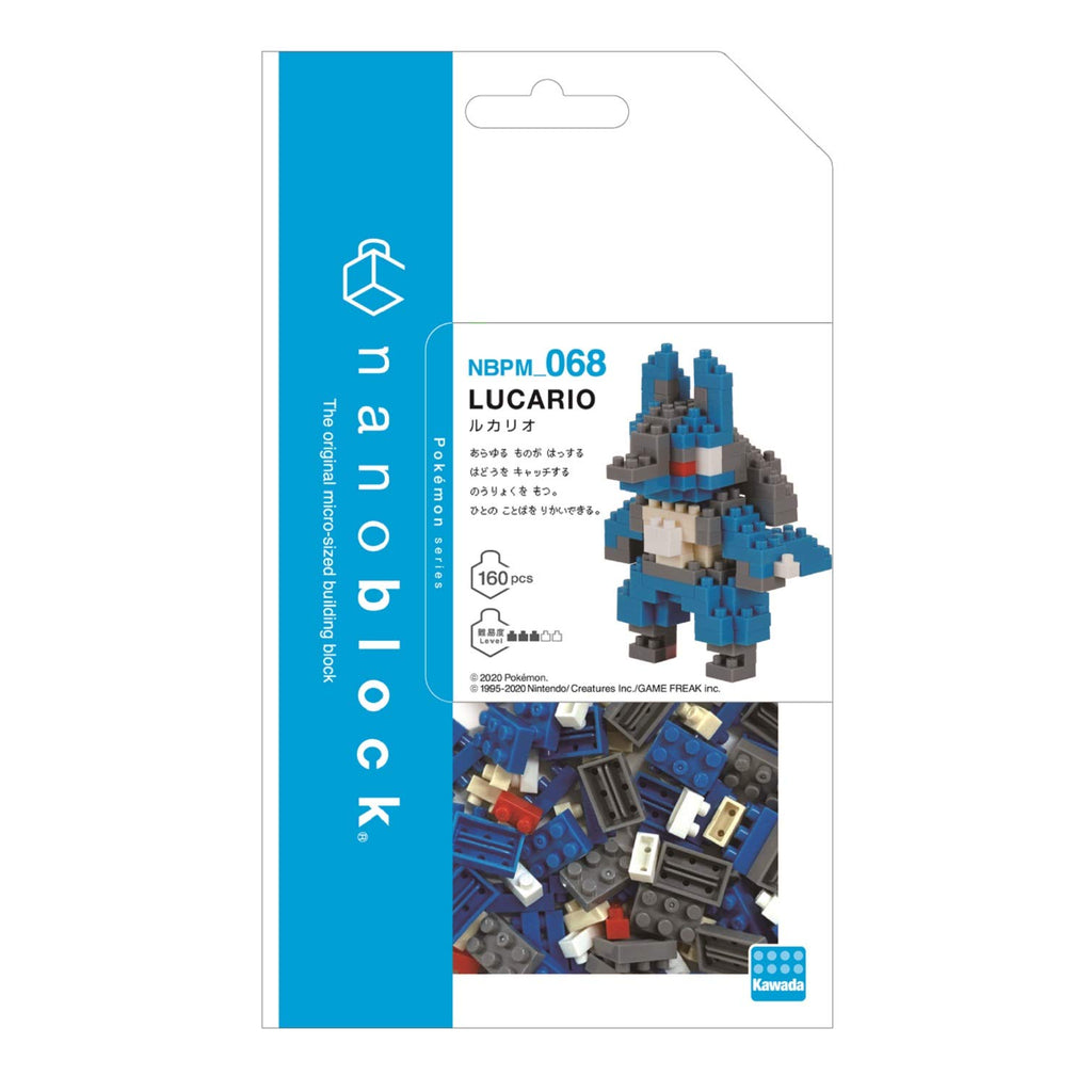 Nanoblock 21918 Lucario " Pokemon" Nanoblock Pokemon Series (Box of 12)