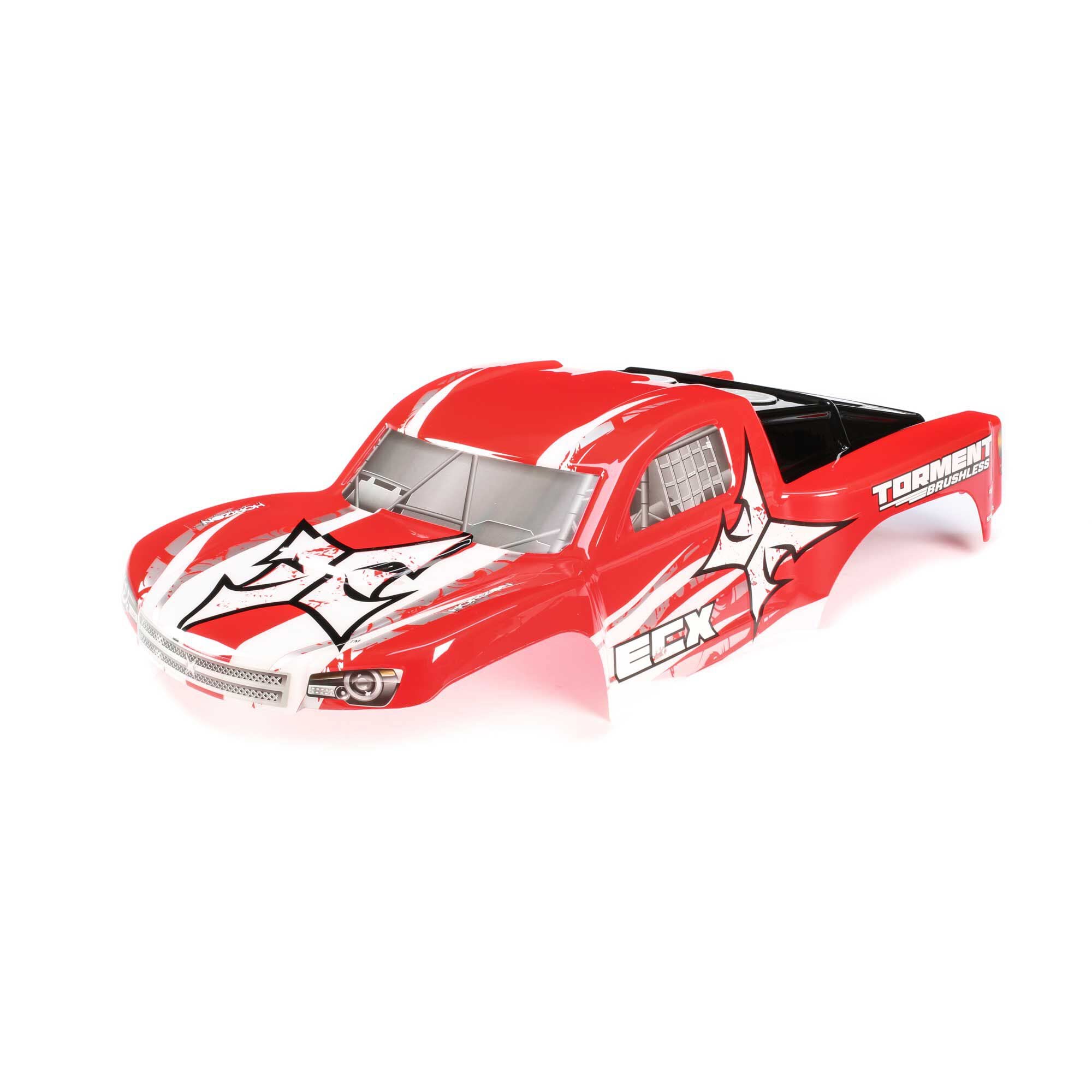 ECX ECX230031 Body, Red/White: 1/10 2WD/4WD Torment