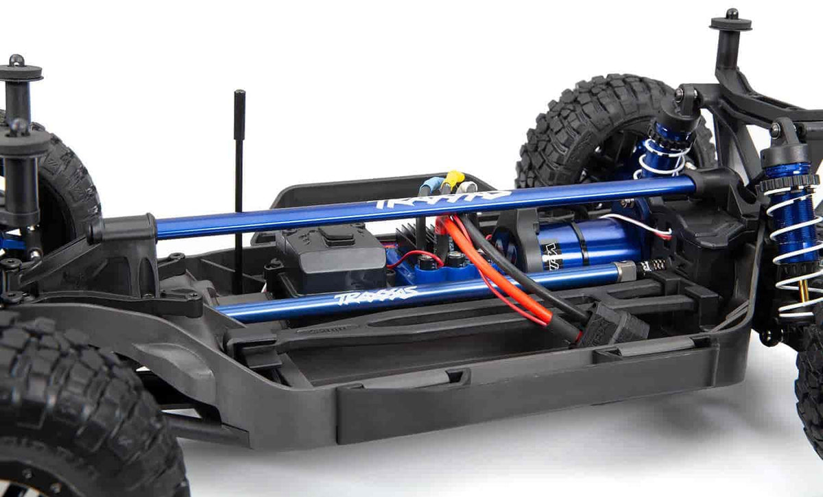 Traxxas 6730X-FINAL Chassis Brace Kit Blue Aluminum Rustler 4X4 Slash 4X4 LCG