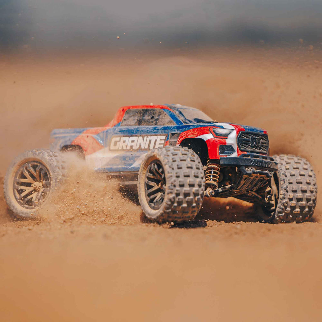 Arrma ARA2102T1 1/18 GRANITE GROM 4X4 Monster Truck RTR w/Battery & Charger, Blue