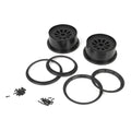 Losi LOSB7034 Wheel & Beadlock Set, Black (2), 5T