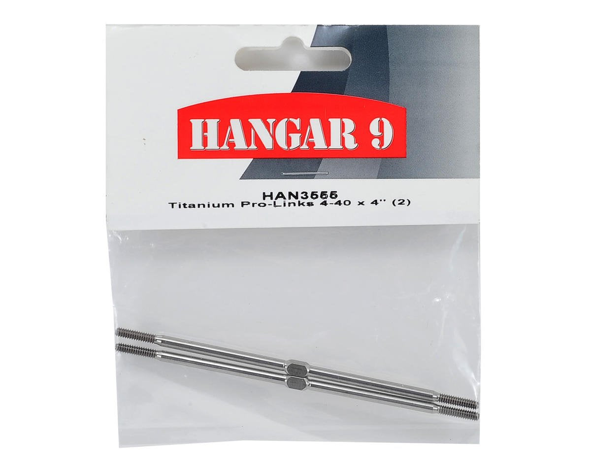 Hangar 9 3555 Titanium Pro-Links 4-40 x 4" (2)