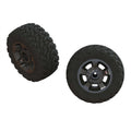Arrma 550053 Ragnarok Mt' Tires ST Glued (Black Chrome) (2)