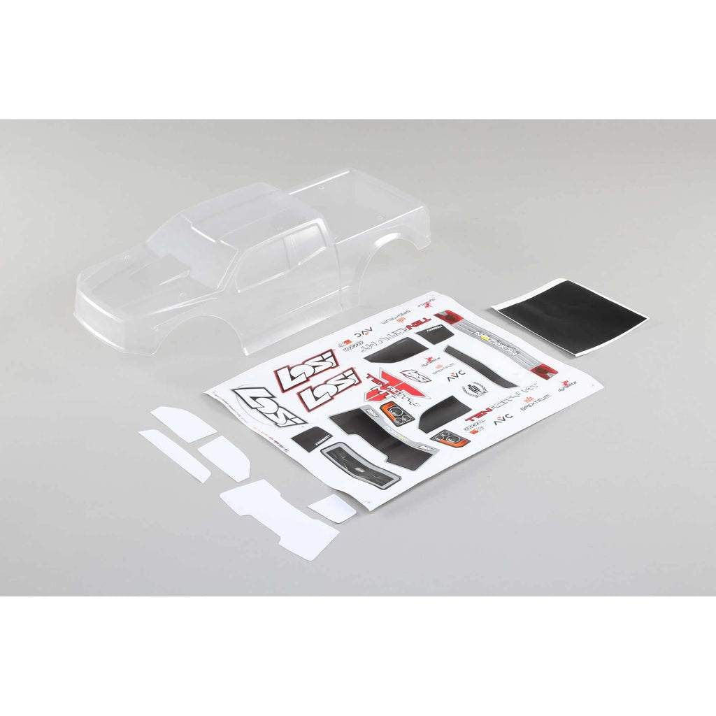 Losi LOS330004 Body Set, Clear: Tenacity Monster Truck