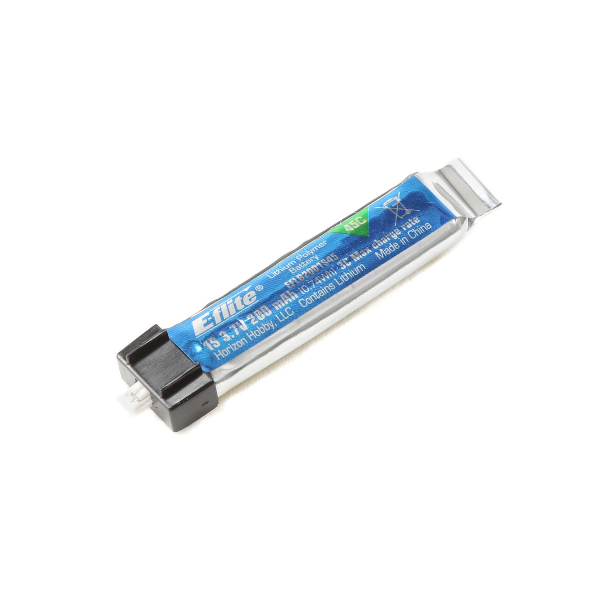 E-Flite EFLB2001S45 LiPo Battery 200mAh 1S/Cell 3.7-Volt 45C: Blade Helis