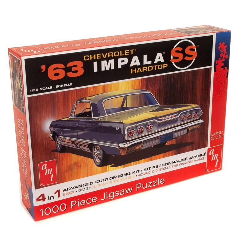 AMT AWAC0094 1963 Chevy Impala Hardtop 1,000 pc Jigsaw Puzzle