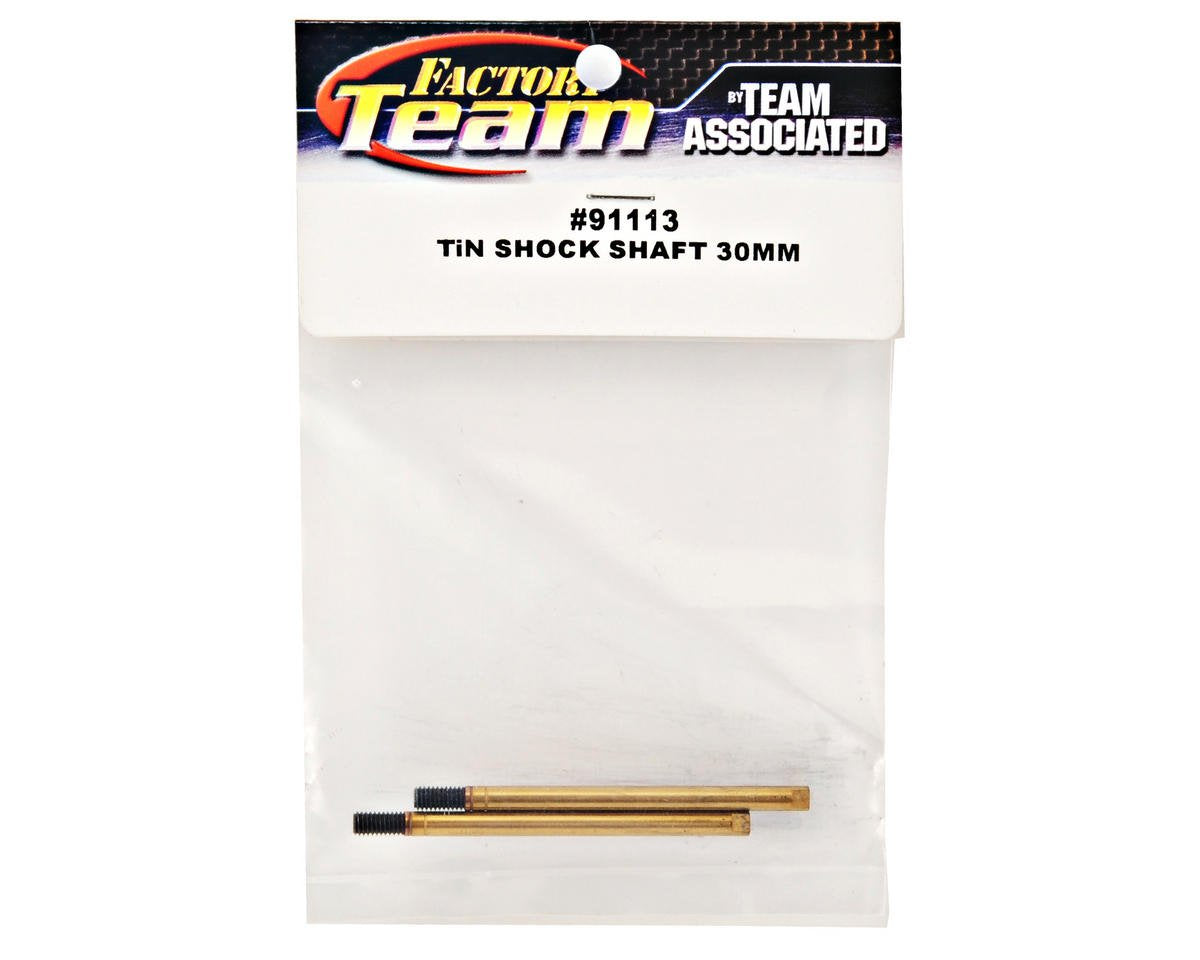 Team Associated 91113 Factory Team-FT Titanium Nitride TiN Shock Shafts (2) 30mm