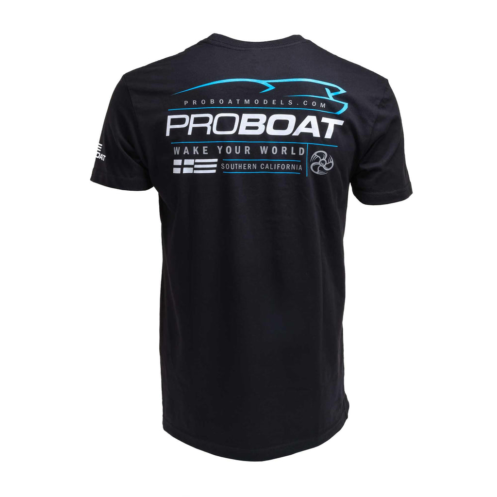 Pro-Boat PRB-2018 Pro Boat Wake T-Shirt Black - Medium