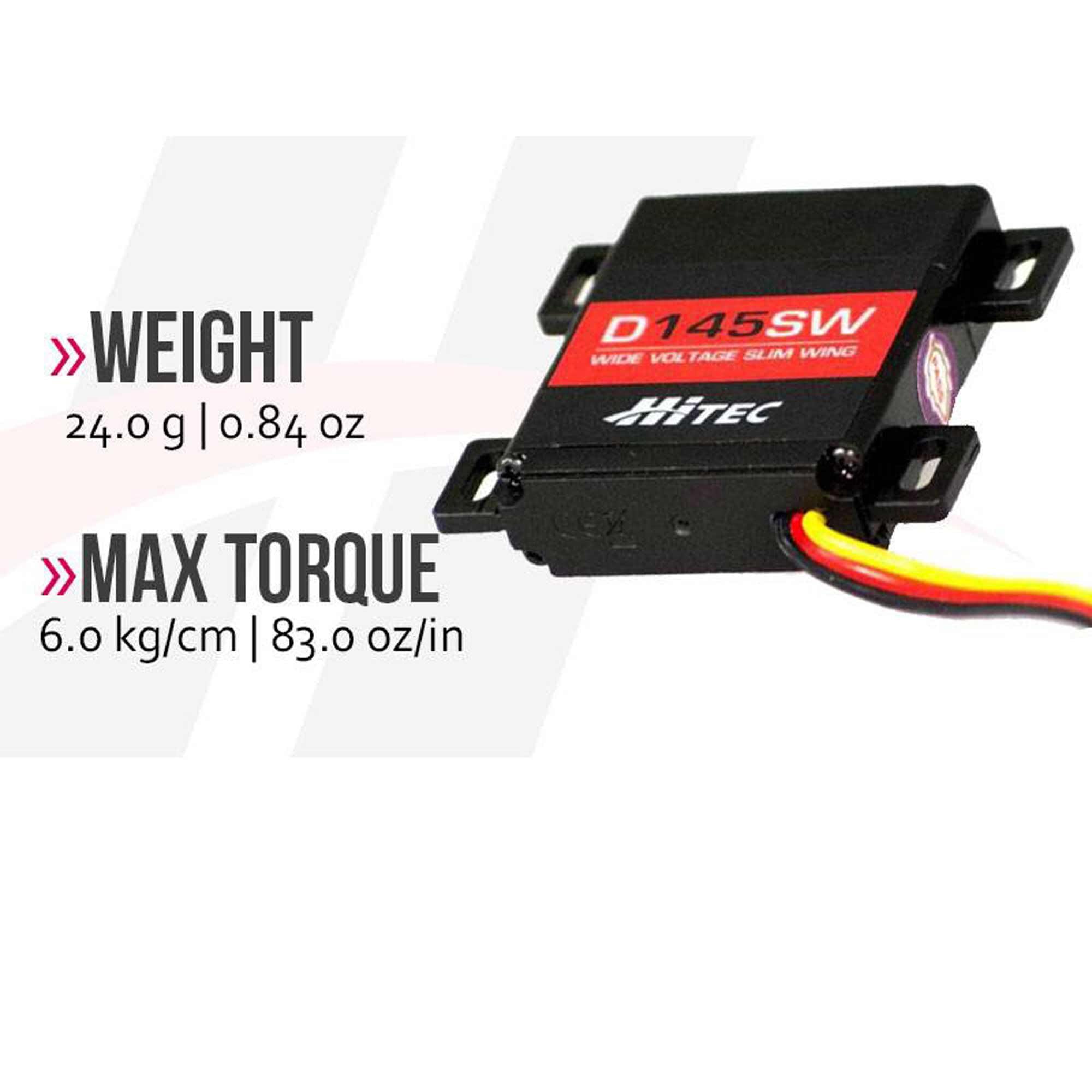 Hi-Tec 36145 32-Bit Wide Voltage Steel Servo D145SW