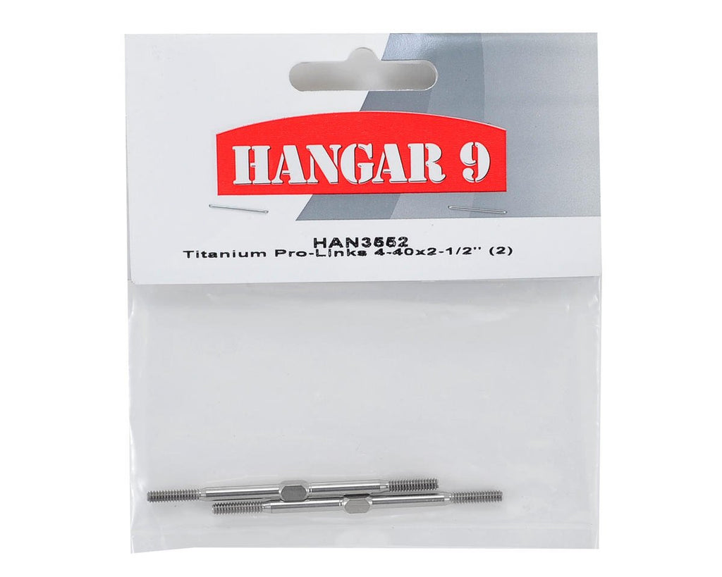 Hangar 9 3552 Titanium Pro-Links 4-40x2-1/2" (2)