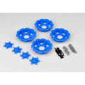 J Concepts 26681 Tracker Wheel Discs, 4pcs Blue