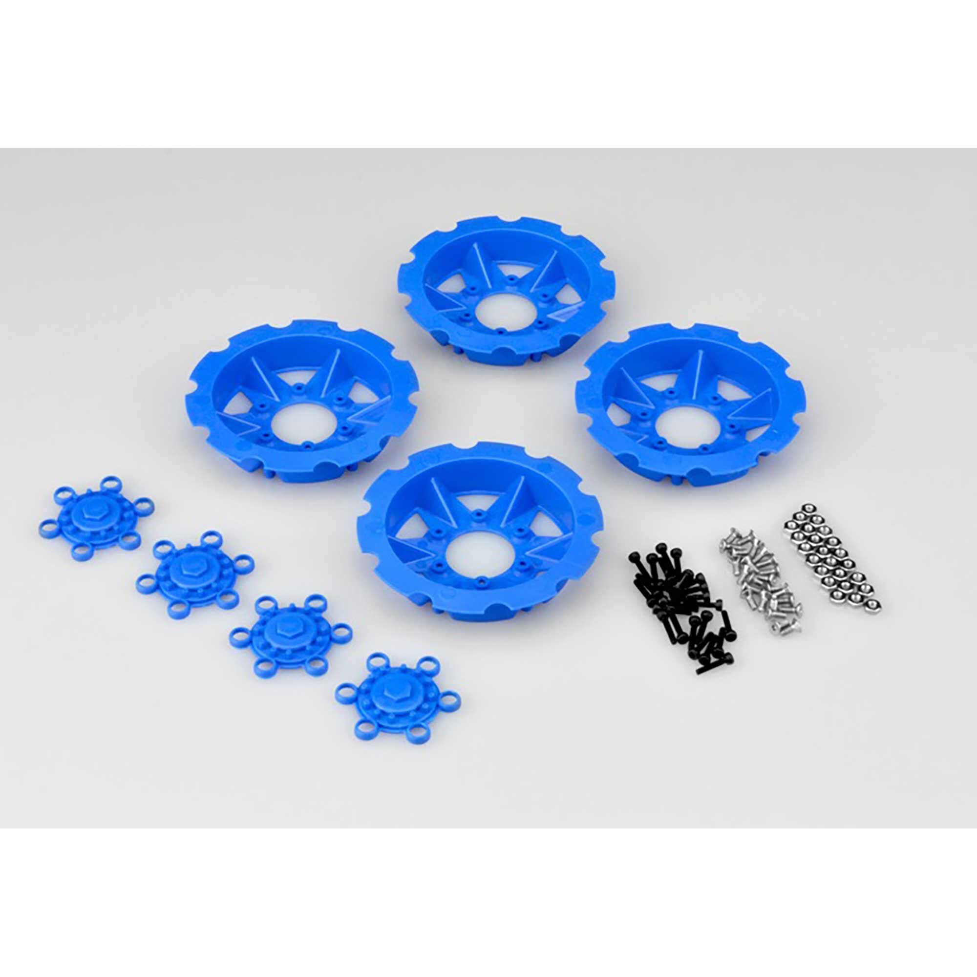 J Concepts 26681 Tracker Wheel Discs, 4pcs Blue