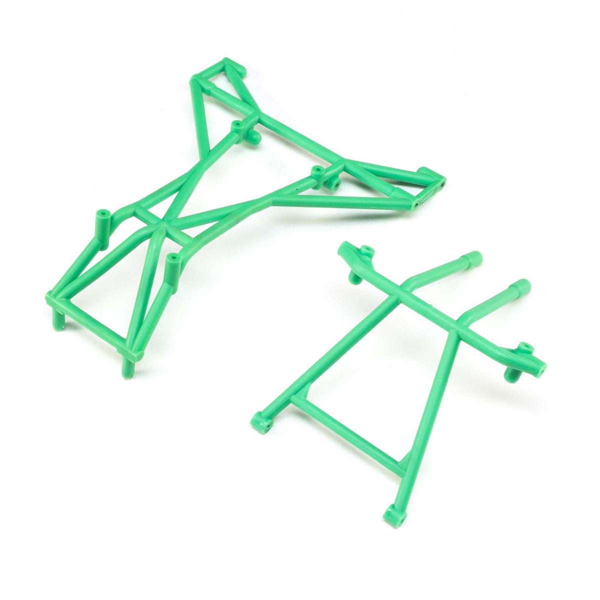 Losi LOS241041 Top and Upper Cage Bars, Green: LMT