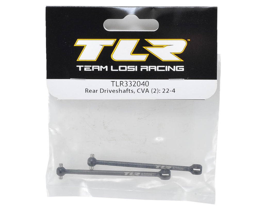 Team Losi Racing TLR332040 Aluminum Rear Drive-Shaft(2): TLR 22-4 Buggy