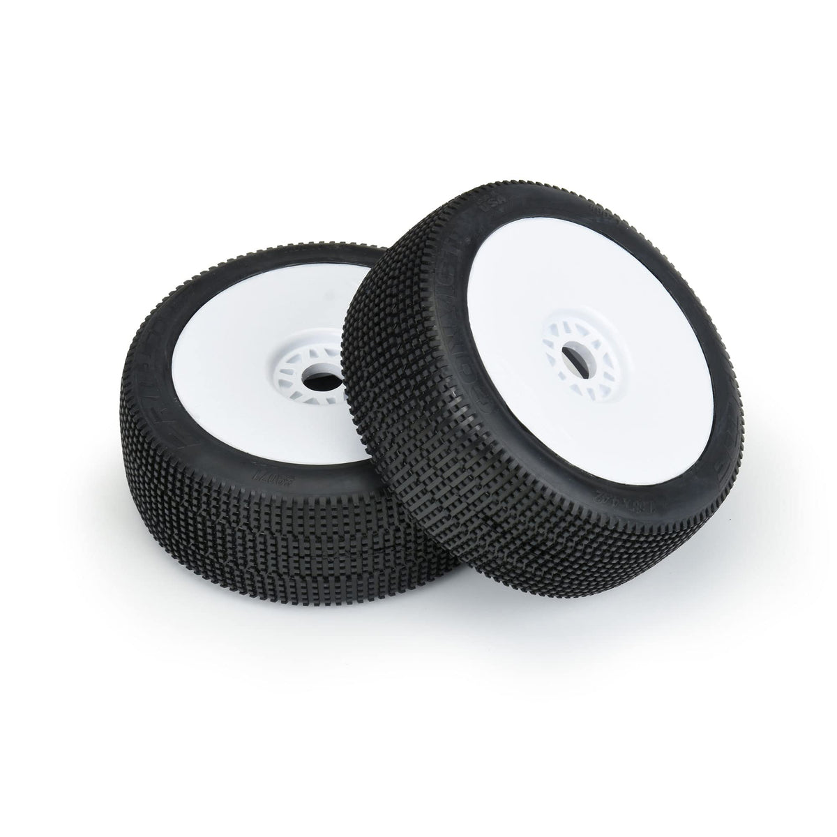 Pro-Line 9071233 1/8 Convict S3 F/R Buggy Tires MTD 17mm White Wheels (2)