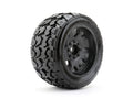 Jetko Tires 5801CBMSGBB2 1/5 XMT Tomahawk Tires Mounted on Black Claw Rims, Medium