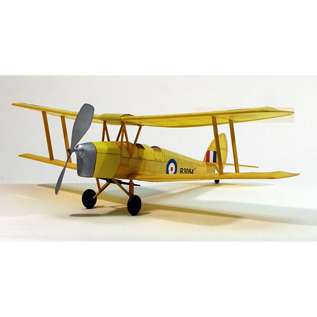 Dumas 208 Tiger Moth 17.5" Biplane Rubber Powered Flying Model Kit New